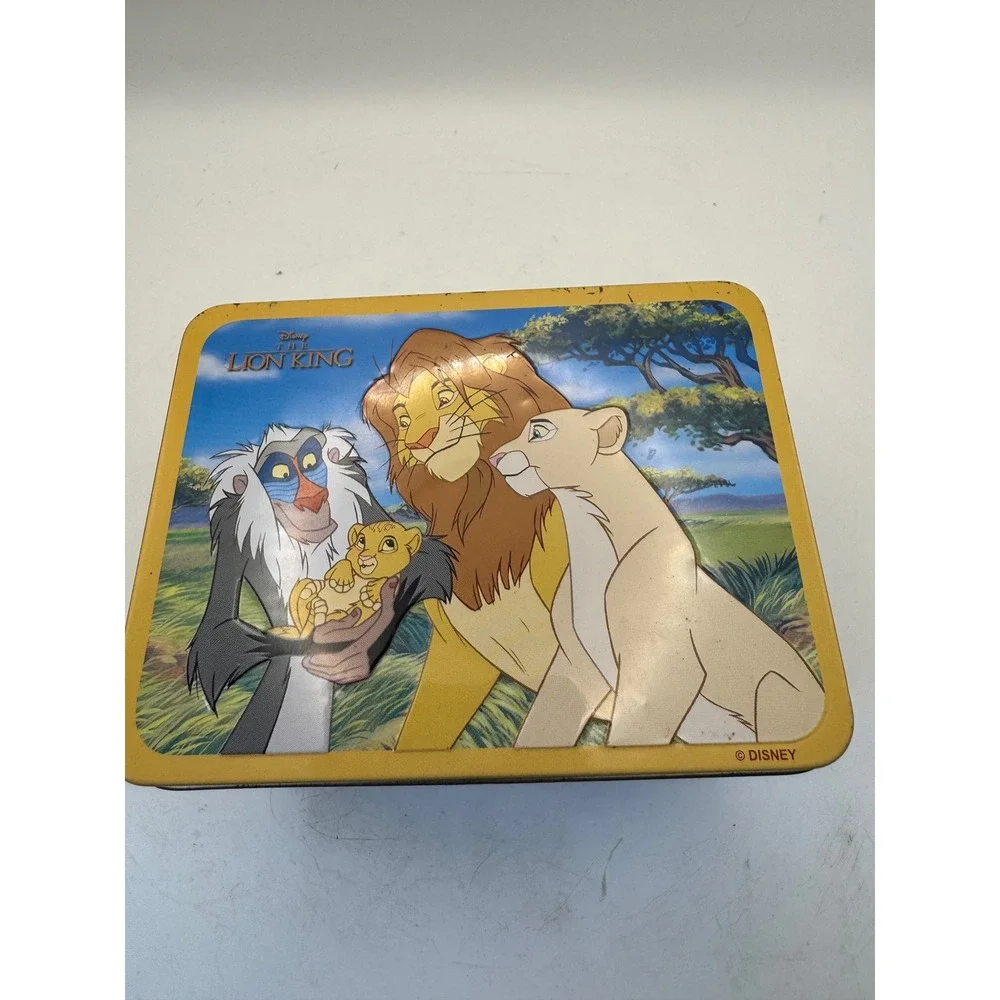 Disney‎ The Lion King Metal Tin box Simba Mufasa Scar Collectible music box
